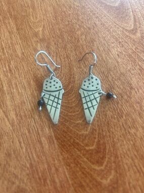 Sterling Silver Ice Cream Earrings